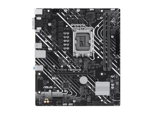 ASUS PRIME H610M-E-CSM - Hovedkort - micro ATX - LGA1700-sokkel - H610 Chipset - USB 3.2 Gen 1 - Gigabit LAN - innbygd grafikk (CPU kreves) - HD-lyd