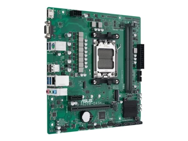 ASUS A620M-DASH-CSM - Hovedkort - micro ATX - Socket AM5 - AMD A620 Chipset - USB 3.2 Gen 1 - Gigabit LAN - innbygd grafikk (CPU kreves) - HD-lyd (8-