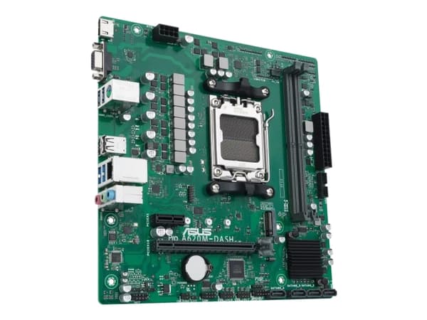 ASUS A620M-DASH-CSM - Hovedkort - micro ATX - Socket AM5 - AMD A620 Chipset - USB 3.2 Gen 1 - Gigabit LAN - innbygd grafikk (CPU kreves) - HD-lyd (8-