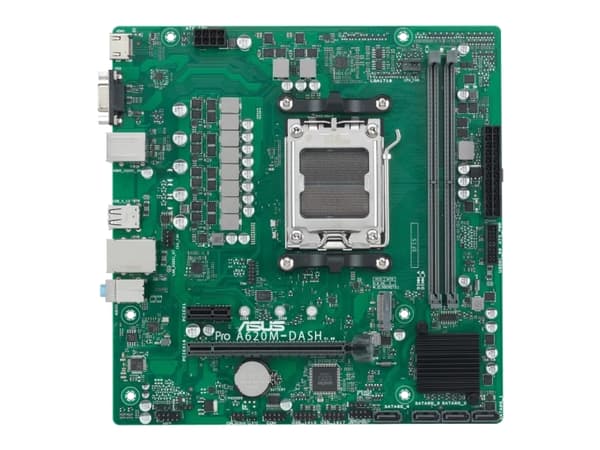 ASUS A620M-DASH-CSM - Hovedkort - micro ATX - Socket AM5 - AMD A620 Chipset - USB 3.2 Gen 1 - Gigabit LAN - innbygd grafikk (CPU kreves) - HD-lyd (8-