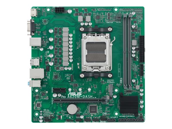 ASUS A620M-DASH-CSM - Hovedkort - micro ATX - Socket AM5 - AMD A620 Chipset - USB 3.2 Gen 1 - Gigabit LAN - innbygd grafikk (CPU kreves) - HD-lyd (8-