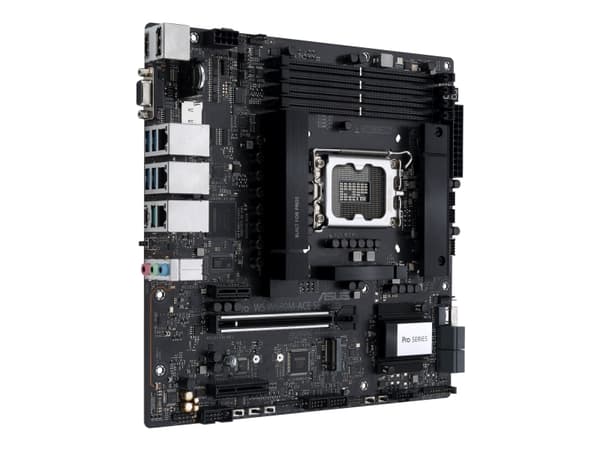 ASUS PRO WS W680M-ACE SE - Hovedkort - micro ATX - LGA1700-sokkel - W680 Chipset - USB 3.2 Gen 1, USB 3.2 Gen 2, USB-C 3.2 Gen2, USB-C 3.2 Gen 2x2 -