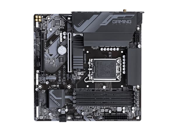 Gigabyte B760M GAMING X AX - 1.X - hovedkort - micro ATX - LGA1700-sokkel - B760 Chipset - USB-C 3.2 Gen2, USB 3.2 Gen 1 - 2.5 Gigabit LAN, Wi-Fi 6E,