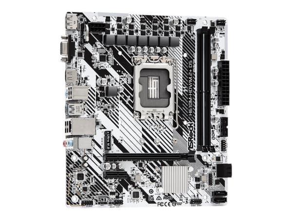 ASRock H610M-HDV/M.2+ D5 - Hovedkort - micro ATX - LGA1700-sokkel - H610 Chipset - USB-C 3.2 Gen 1, USB 3.2 Gen 1 - Gigabit LAN - innbygd grafikk (CP