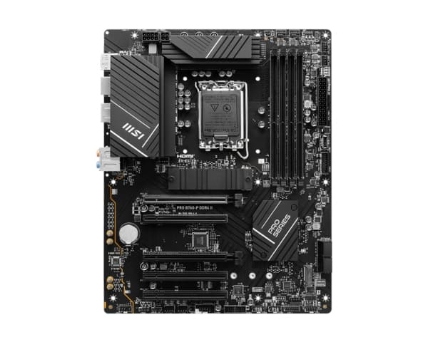 MSI PRO B760-P DDR4 II - Emolevy - LGA1700-asennuspaikka - USB 3.2 Gen 1 - sisäinen grafiikka (CPU tarvitaan)