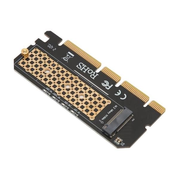 HURRISE PCIE M.2 NVMe Adapter Card Stabil NVME Adapter M.2 NVME Key M SSD till PCIe X16 Plug and Play PCIE NVME Adapter