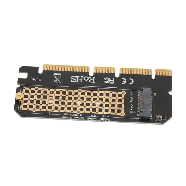 PCIE NVME-adapter NVMe-adapter, konfigurera enkelt NVMe M.2 SSD till PCIe-kort för datorenhet