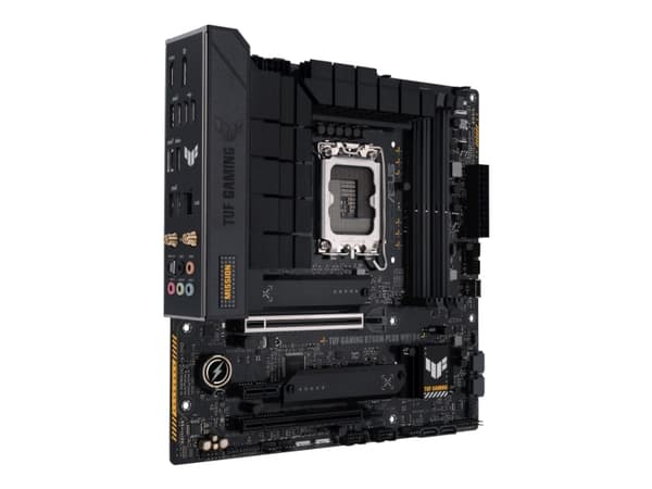 ASUS TUF GAMING B760M-PLUS WIFI - Hovedkort - micro ATX - LGA1700-sokkel - B760 Chipset - USB-C 3.2 Gen 2x2, USB 3.2 Gen 2, USB 3.2 Gen 1, USB-C 3.2
