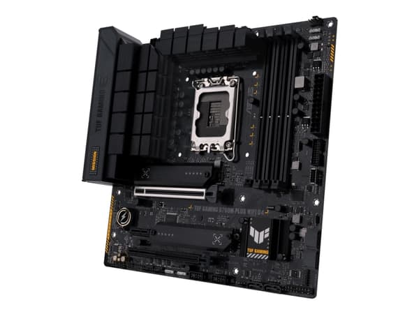 ASUS TUF GAMING B760M-PLUS WIFI - Hovedkort - micro ATX - LGA1700-sokkel - B760 Chipset - USB-C 3.2 Gen 2x2, USB 3.2 Gen 2, USB 3.2 Gen 1, USB-C 3.2