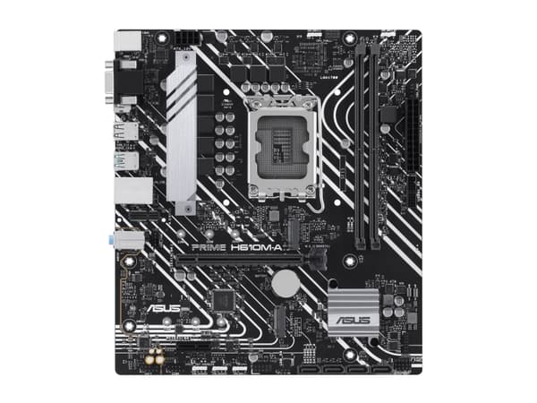 ASUS PRIME H610M-A-CSM - Hovedkort - micro ATX - LGA1700-sokkel - H610 Chipset - USB 3.2 Gen 1, USB 3.2 Gen 2 - Gigabit LAN - innbygd grafikk (CPU kr