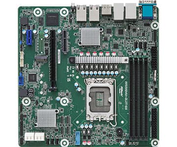 Asrock W680D4U-2L2T/G5, Intel, LGA 1700, DDR5-SDRAM, 32 GB, DIMM, 1,1 V