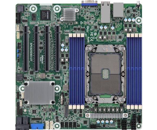 Asrock SPC621D8U-2T, Intel, LGA 4189, Intel® Xeon®, DDR4-SDRAM, DIMM, 1,2 V