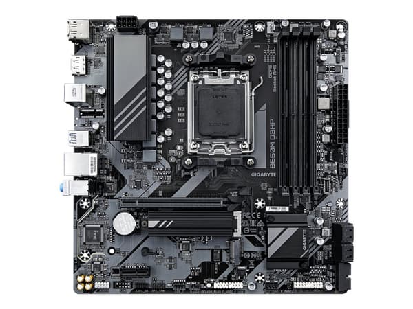 Gigabyte B650M D3HP - 1.0 - hovedkort - micro ATX - Socket AM5 - AMD B650 Chipset - USB 3.2 Gen 1, USB-C 3.2 Gen 1 - 2.5 Gigabit LAN - innbygd grafik