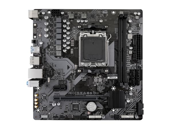 Gigabyte A620M H - Hovedkort - micro ATX - Socket AM5 - AMD A620 Chipset - USB 3.2 Gen 1, USB-C 3.2 Gen 1 - Gigabit LAN - innbygd grafikk (CPU kreves
