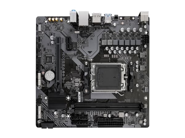 Gigabyte A620M H - Hovedkort - micro ATX - Socket AM5 - AMD A620 Chipset - USB 3.2 Gen 1, USB-C 3.2 Gen 1 - Gigabit LAN - innbygd grafikk (CPU kreves