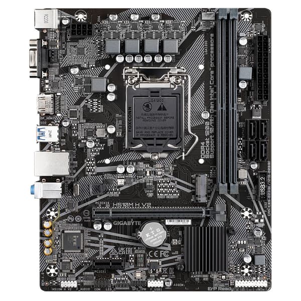 GIGABYTE H510M H V2 LGA1200 mATX MB 2xDDR4 4xSATA 1xM.2 (H510M H V2)