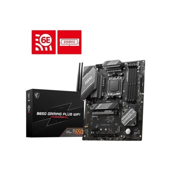 Moderkort - MSI - B650 GAMING PLUS WIFI - DDR5 - Wi-Fi 6E/Bluetooth 5.3