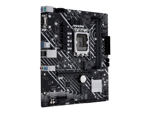 ASUS PRIME H610M-E D4-CSM - Hovedkort - micro ATX - LGA1700-sokkel - H610 Chipset - USB 3.2 Gen 1 - Gigabit LAN - innbygd grafikk (CPU kreves) - HD-l