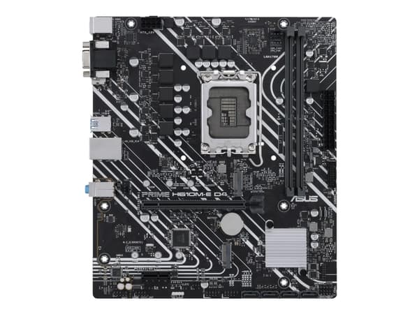 ASUS PRIME H610M-E D4-CSM - Hovedkort - micro ATX - LGA1700-sokkel - H610 Chipset - USB 3.2 Gen 1 - Gigabit LAN - innbygd grafikk (CPU kreves) - HD-l