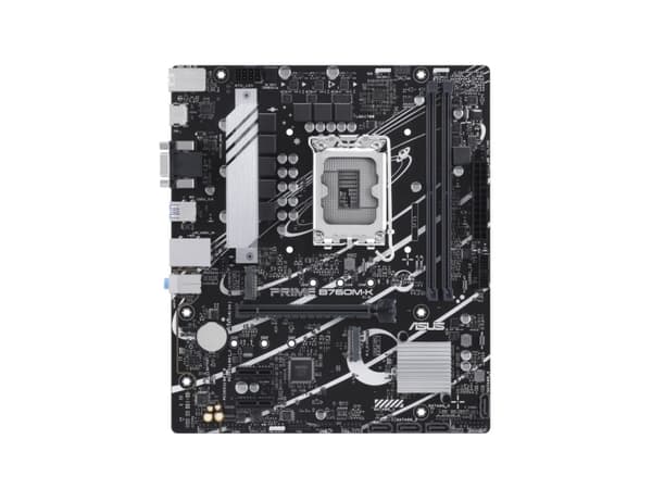 ASUS PRIME B760M-K - Hovedkort - micro ATX - LGA1700-sokkel - B760 Chipset - USB 3.2 Gen 1 - 2.5 Gigabit LAN - innbygd grafikk (CPU kreves) - HD-lyd