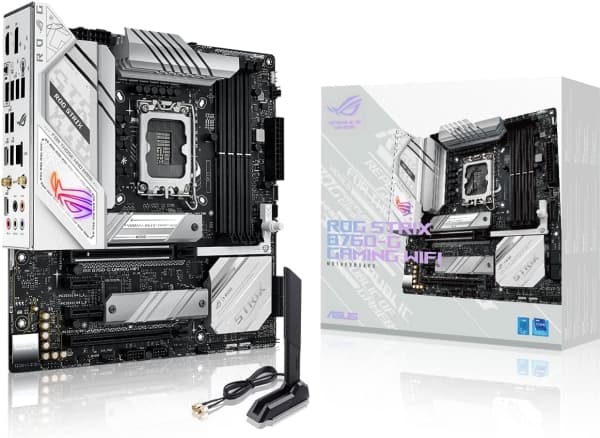 ASUS ROG STRIX B760-G GAMING WIFI - Hovedkort - micro ATX - LGA1700-sokkel - B760 Chipset - USB-C 3.2 Gen 2x2, USB 3.2 Gen 1, USB 3.2 Gen 2, USB-C 3.