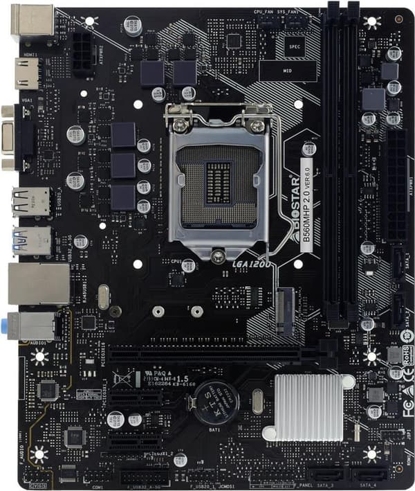 MB Biostar B560MHP 2.0 (B560,S1200,mATX,Intel,DDR4) (B560MHP 2.0)