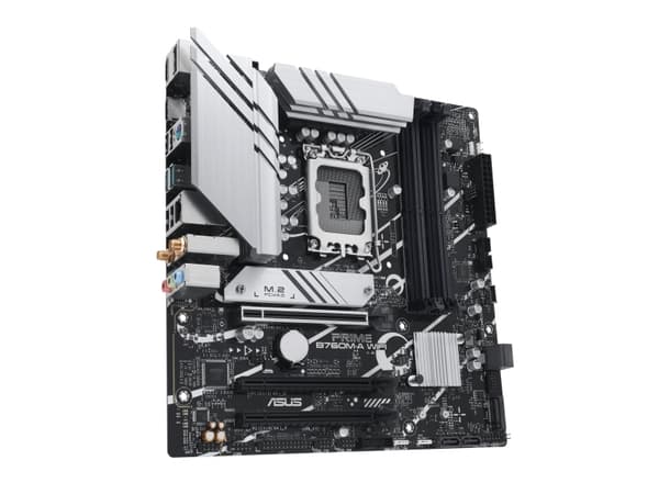 ASUS PRIME B760M-A WIFI - Hovedkort - micro ATX - LGA1700-sokkel - B760 Chipset - USB 3.2 Gen 1, USB 3.2 Gen 2, USB-C 3.2 Gen 1 - 2.5 Gigabit LAN, Wi