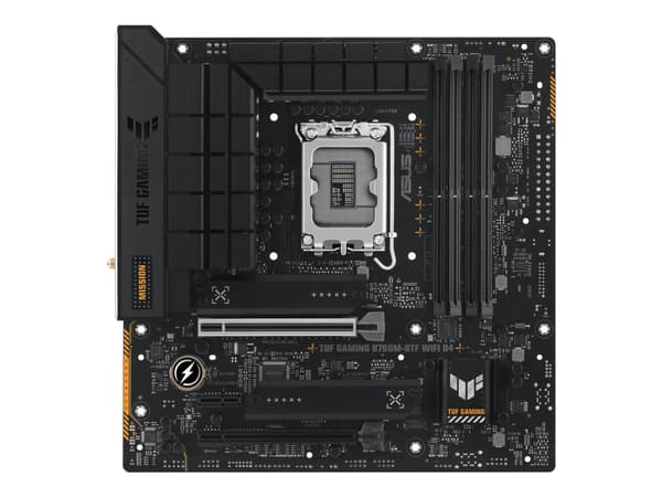 ASUS TUF GAMING B760M-BTF WIFI D4 - Hovedkort - micro ATX - LGA1700-sokkel - B760 Chipset - USB-C 3.2 Gen 2x2, USB-C 3.2 Gen2, USB-C 3.2 Gen 1, USB 3