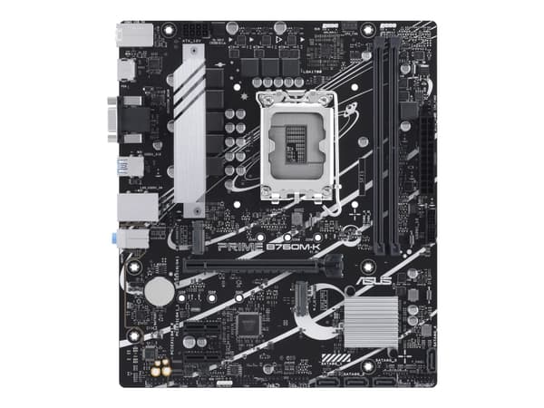 ASUS PRIME B760M-K - Hovedkort - micro ATX - LGA1700-sokkel - B760 Chipset - USB 3.2 Gen 1 - 2.5 Gigabit LAN - innbygd grafikk (CPU kreves) - HD-lyd