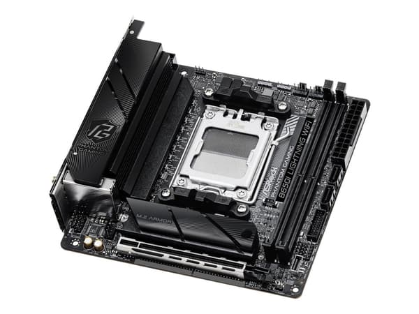 ASRock Phantom Gaming B650I Lightning WiFi - Moderkort - mini ITX - Socket AM5 - AMD B650 Chipuppsättning - USB-C 3.2 Gen2, USB-C 3.2 Gen 1, USB 3.2