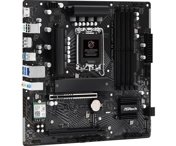 Asrock B760M PG Lightning, Intel, LGA 1700, Intel® Core™ i3, Intel® Core™ i5, Intel® Core™ i7, Intel® Core™ i9, DDR5-SDRAM, 192 GB, DIMM
