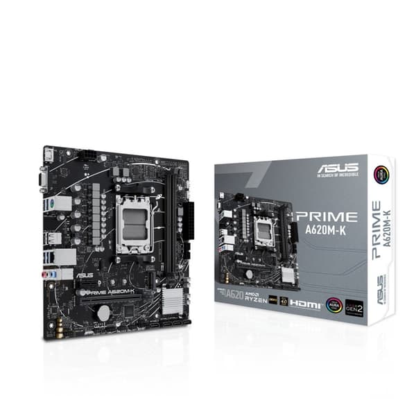 ASUS PRIME A620M-K AMD A620 -kanta AM5 micro ATX