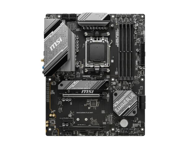 MSI - Moderkort - ATX - Socket AM5 - AMD B650 Chipuppsättning - USB 3.2 Gen 1, USB-C 3.2 Gen2, USB 3.2 Gen 2, USB-C 3.2 Gen 2x2 - 2.5 Gigabit LAN, Wi