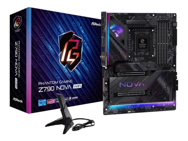ASRock Z790 NOVA WIFI - Hovedkort - ATX - LGA1700-sokkel - Z790 Chipset - USB 3.2 Gen 1, USB 3.2 Gen 2, USB-C 3.2 Gen 2x2 - 2.5 Gigabit LAN, Wi-Fi 7,