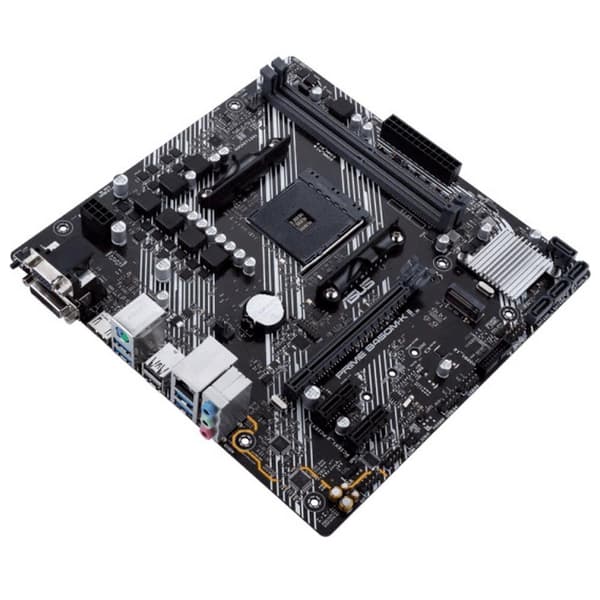 Asus Moderkort Am4 Prime B450m-k Ii Svart,Grå