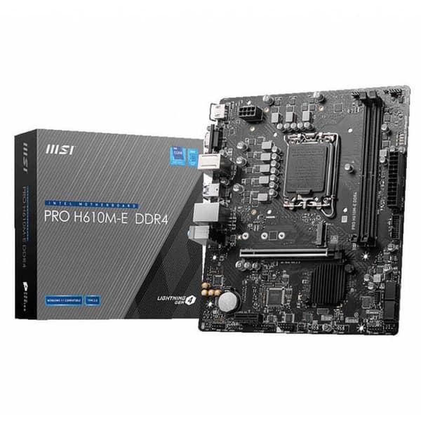 Msi Moderkort Pro H610m-e Silver