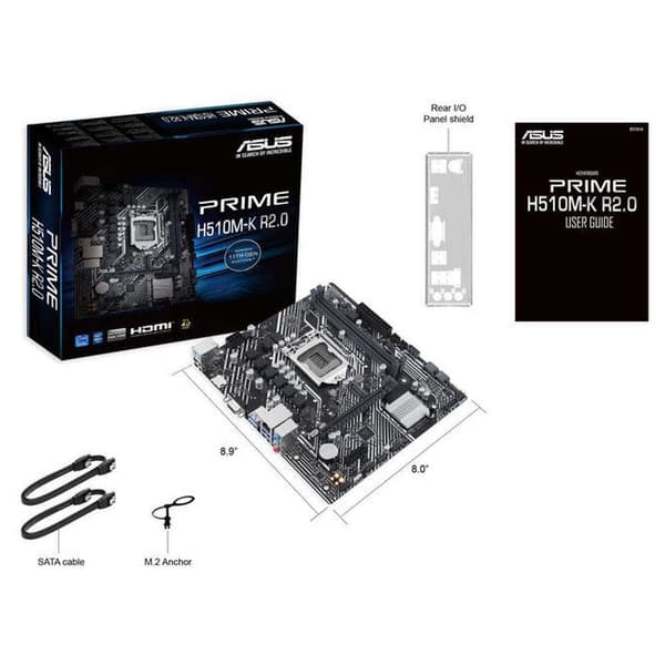 Asus Moderkort Prime H510m-k R2.0 Flerfärgad