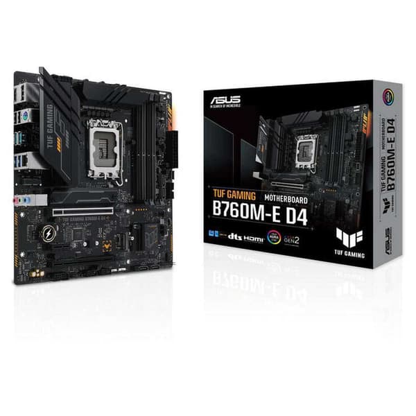 Asus Bundkort Tuf Gaming B760m-e D4 Sort