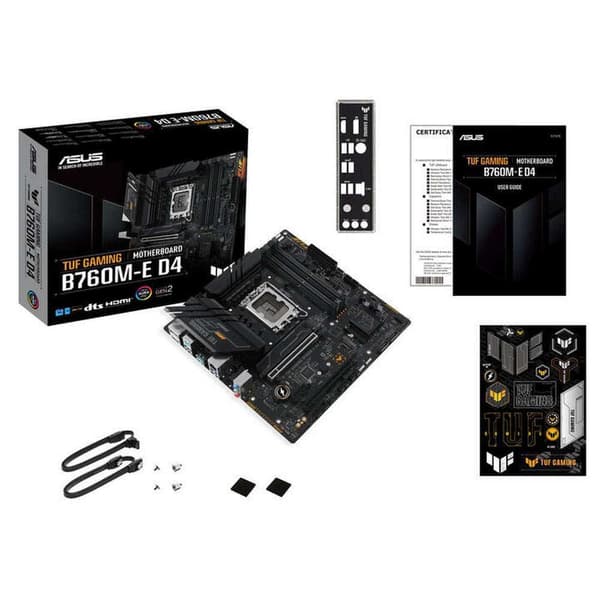 Asus Bundkort Tuf Gaming B760m-e D4 Sort