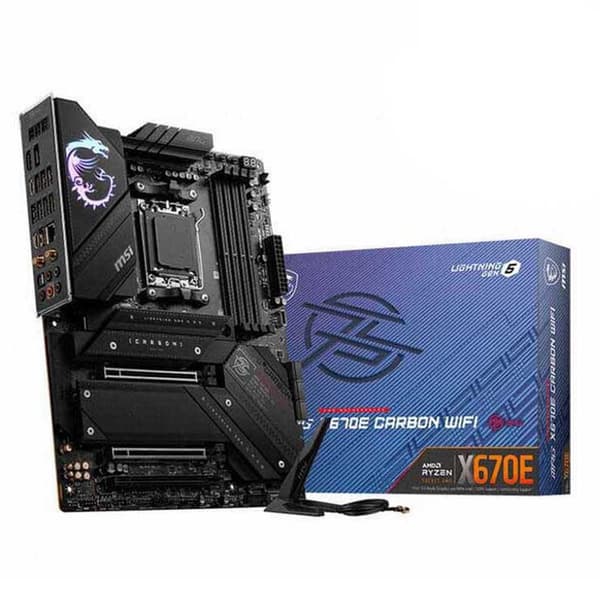 Msi Moderkort Mpg X670e Carbon Silver