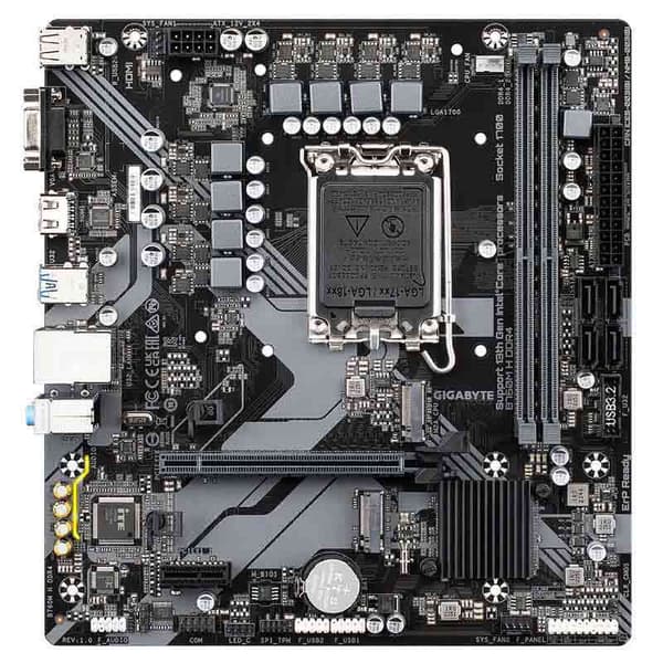 Gigabyte Bundkort B760m H Sort