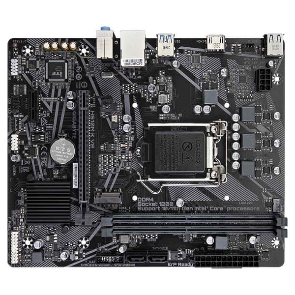 Gigabyte Bundkort H510m K V2 Sort
