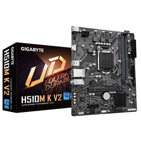 Gigabyte Bundkort H510m K V2 Sort