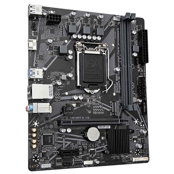 Gigabyte Bundkort H510m K V2 Sort