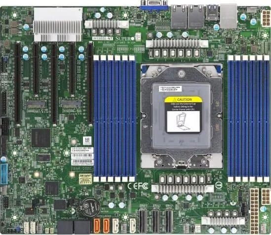 SUPERMICRO H13SSL-NT - Hovedkort - USB 3.2 Gen 2 - innbygd grafikk - HD Audio