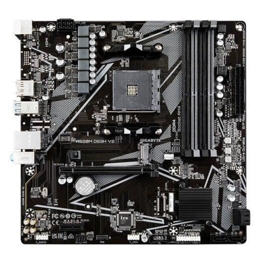 Moderkort Gigabyte A520M DS3H V2 Rev 1.0 - Socket AM4 - LAN GbE - DDR4 SDRAM