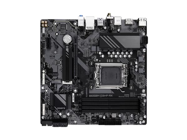 Gigabyte B650M D3HP AX - 1.0 - hovedkort - micro ATX - Socket AM5 - AMD B650 Chipset - USB 3.2 Gen 1, USB-C 3.2 Gen 1 - 2.5 Gigabit LAN, Wi-Fi 6E, Bl