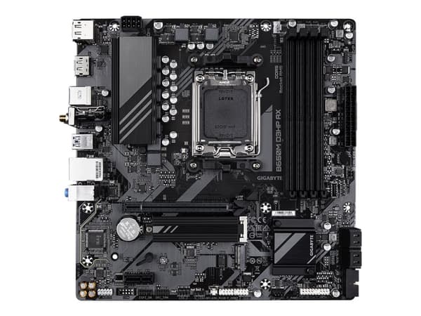 Gigabyte B650M D3HP AX - 1.0 - hovedkort - micro ATX - Socket AM5 - AMD B650 Chipset - USB 3.2 Gen 1, USB-C 3.2 Gen 1 - 2.5 Gigabit LAN, Wi-Fi 6E, Bl