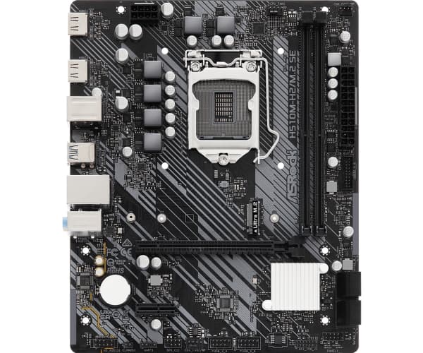 ASRock H510M-H2/M.2 SE - Hovedkort - micro ATX - LGA1200-sokkel - H510 Chipset - USB 3.2 Gen 1 - Gigabit LAN - innbygd grafikk (CPU kreves) - HD-lyd