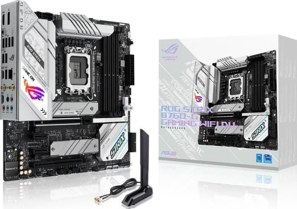 ASUS ROG STRIX B760-G GAMING WIFI D4 - Hovedkort - micro ATX - LGA1700-sokkel - B760 Chipset - USB 3.2 Gen 1, USB 3.2 Gen 2, USB-C 3.2 Gen 2x2, USB-C